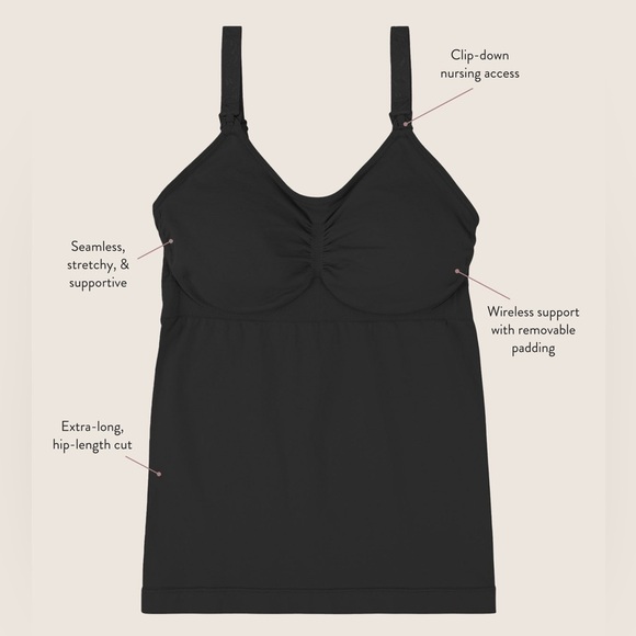 Kindred Bravely Simply Sublime Maternity & Nursing Tank in Black Sz XL BUSTY - Picture 6 of 14